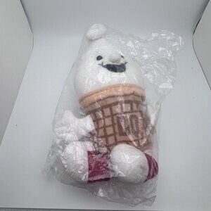 Dairy Queen Curly Top Plush Stuffed Toy Ice Cream Cone 12" 1999 Vintage Sealed